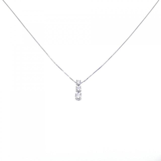 PT スリーストーン ダイヤモンド ネックレス 0.521CT