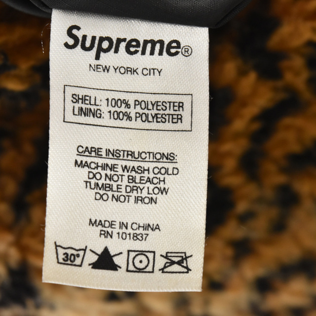 Supreme - SUPREME シュプリーム 17AW Leopard Fleece Reversible