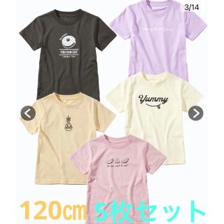 ニッセン(ニッセン)の新品　120㎝　半袖　５枚セット　女の子　可愛い(Tシャツ/カットソー)