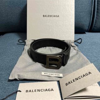 BALENCIAGA アワーグラス ラージ レザーベルト ブラック#1