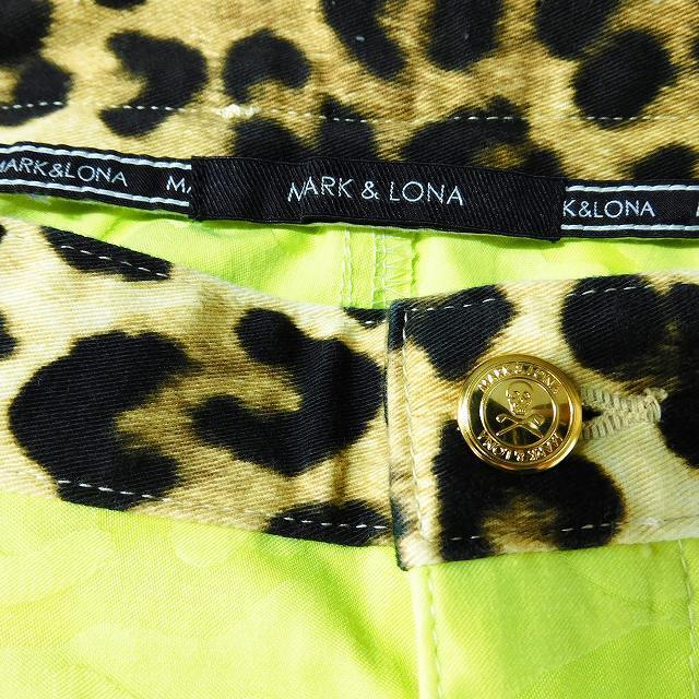 MARK&LONA(マークアンドロナ)のマーク＆ロナ ゴルフウェア スカート ミニ 台形 スカル 迷彩柄 S 黄緑 スポーツ/アウトドアのゴルフ(ウエア)の商品写真