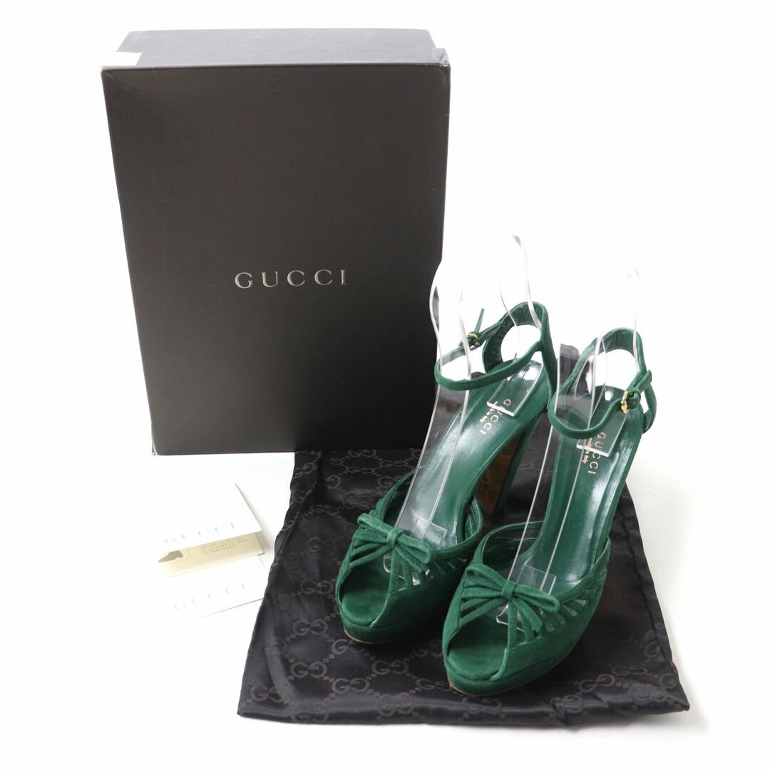 Gucci - 良品☆GUCCI グッチ リボンデザイン アンクルストラップ