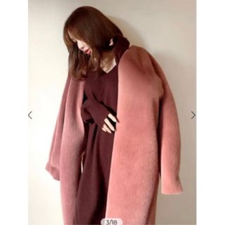 エイミーイストワール(eimy istoire)の♡完売品♡ eimy istoire ショートファーリバーシブルコクーンコート(毛皮/ファーコート)