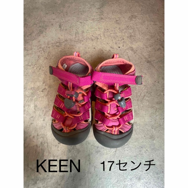 KEEN(キーン)のKEEN サンダル　17センチ　ピンク キッズ/ベビー/マタニティのキッズ靴/シューズ(15cm~)(アウトドアシューズ)の商品写真