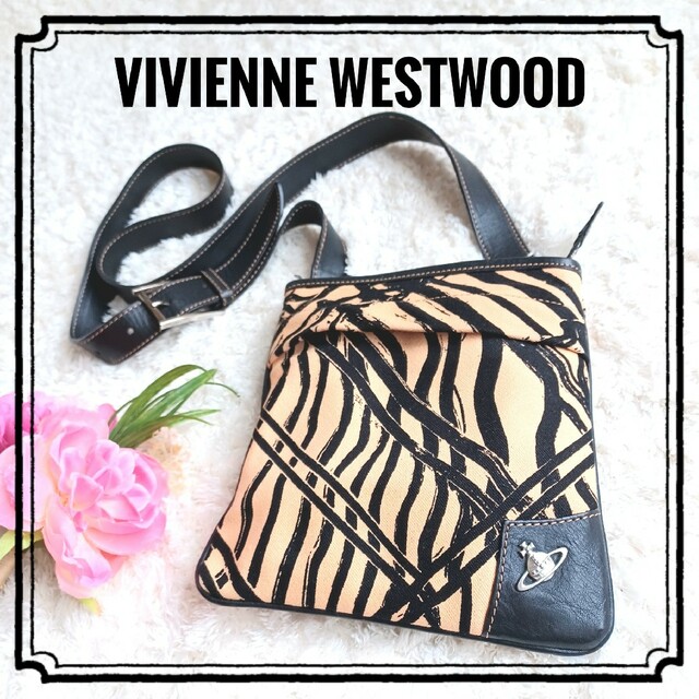 Vivienne Westwood キャンバス レザー ポシェット オーブ