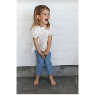 ザラキッズ(ZARA KIDS)の専用【美品】ZARA baby ドット柄ブラウス&レギンスセット 86cm(シャツ/カットソー)