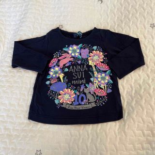 アナスイミニ(ANNA SUI mini)の【美品】ANNA SUI mini 長袖カットソー 80cm(Ｔシャツ)