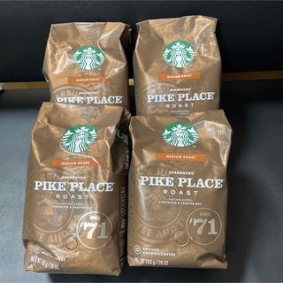 スターバックスコーヒー(Starbucks Coffee)の4個 スターバックス パイクプレイスロースト （粉） 793g(コーヒー)