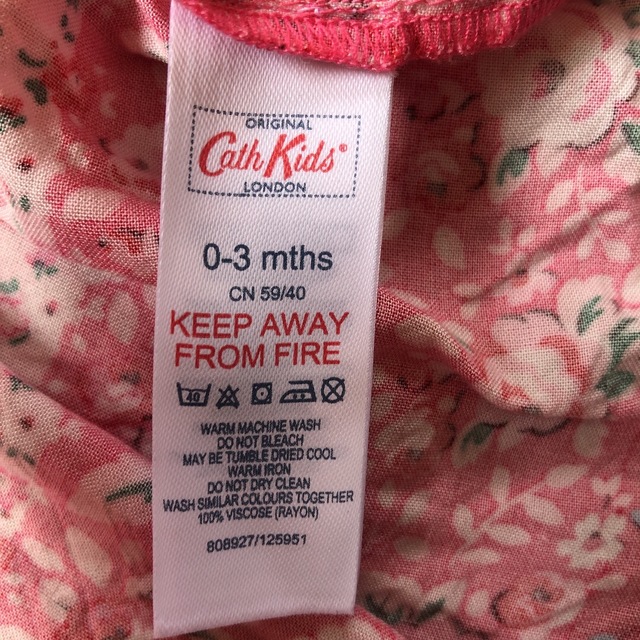 Cath Kidston(キャスキッドソン)のキャスキッドソン　ベビー　　ピンク　ワンピース　夏 キッズ/ベビー/マタニティのベビー服(~85cm)(ワンピース)の商品写真