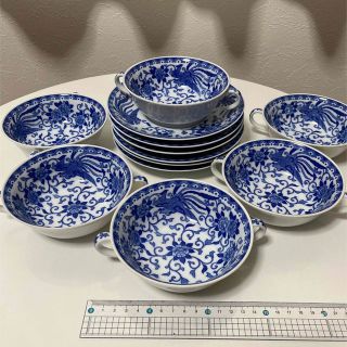 ノリタケ(Noritake)のオールドノリタケnoritakeスープ皿&ソーサー（6セット）(食器)