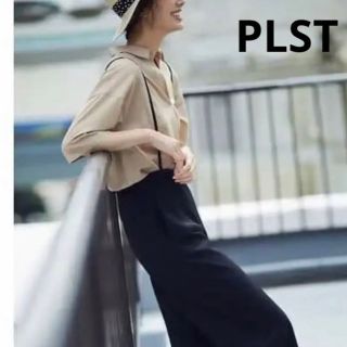 プラステ(PLST)のPLST コットンポリエステルキュプラスキッパーシャツ(シャツ/ブラウス(半袖/袖なし))