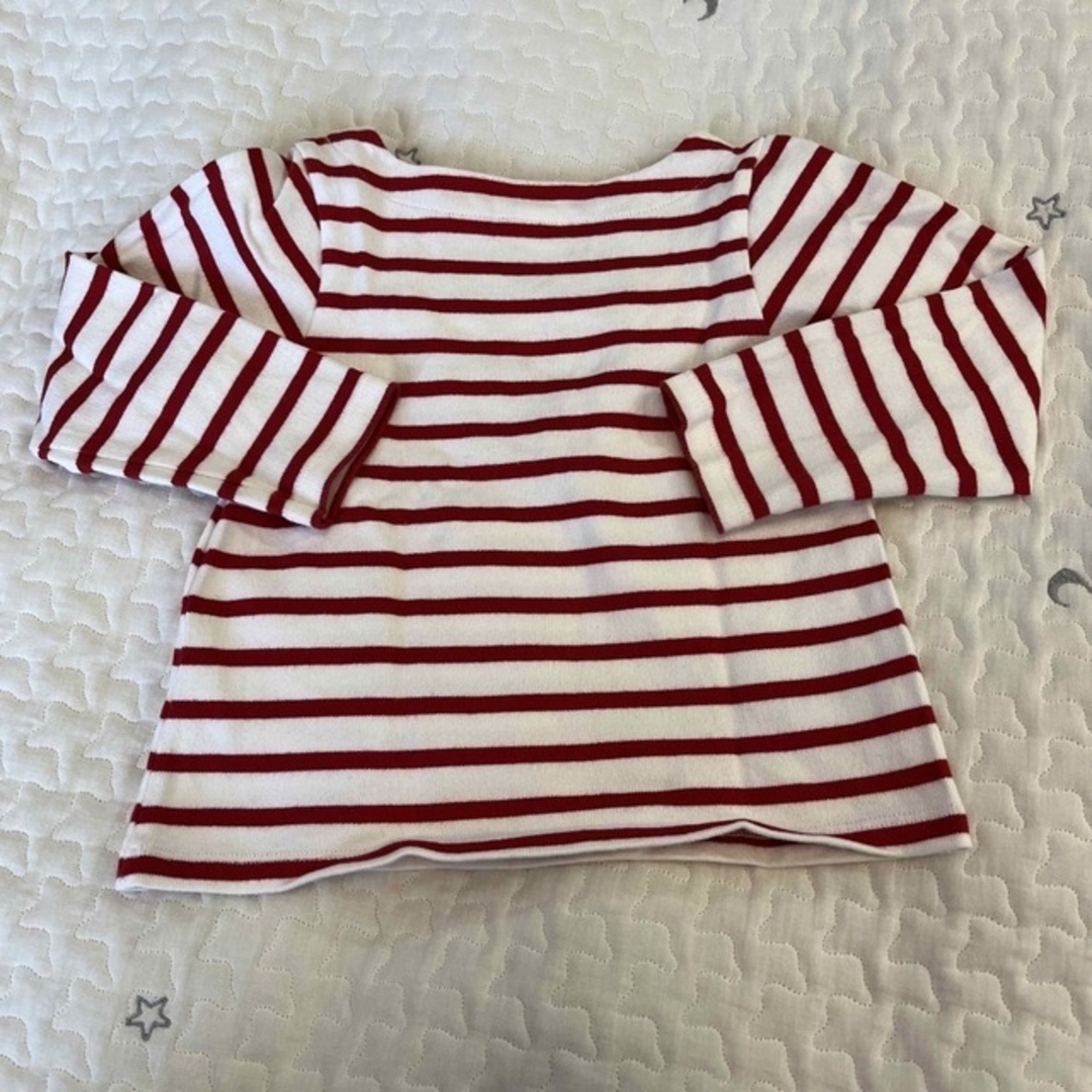 PETIT BATEAU(プチバトー)の2点おまとめ【美品】PETIT BATEAU ボーダーカットソー 4ans キッズ/ベビー/マタニティのキッズ服女の子用(90cm~)(Tシャツ/カットソー)の商品写真