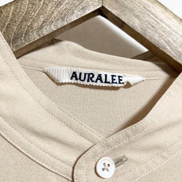 ●サイズ4!AURALEE シャトルジョーゼットプルオーバー シャツ