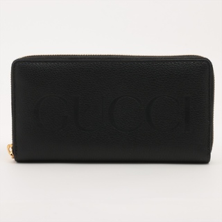 グッチ(Gucci)のグッチ Gロゴ レザー  ブラック メンズ 長財布(長財布)