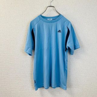 アディダス(adidas)のadidas  アディダス　メンズ　Tシャツ　水色　半袖　Mサイズ(Tシャツ/カットソー(半袖/袖なし))