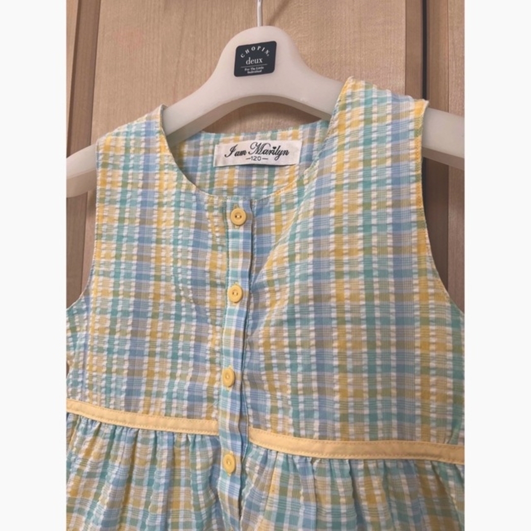 120  アイアムマリリンAラインワンピース　 キッズ/ベビー/マタニティのキッズ服女の子用(90cm~)(ドレス/フォーマル)の商品写真