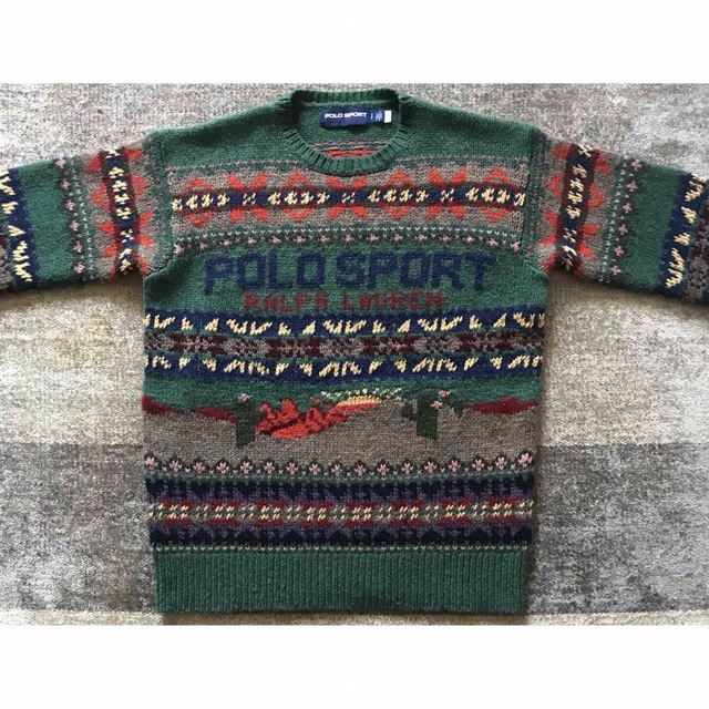 POLO RALPH LAUREN - 衝撃の1枚 圧巻の砂漠柄&フェアアイル柄 POLO RALPH LAUREN - 衝撃の1枚 圧巻の砂漠柄&フェアアイル柄