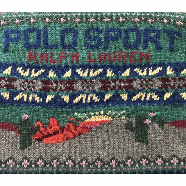 POLO RALPH LAUREN(ポロラルフローレン)の衝撃の1枚 圧巻の砂漠柄&フェアアイル柄 POLO SPORT ニット セーター メンズのトップス(ニット/セーター)の商品写真