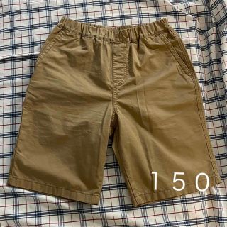 ユニクロ(UNIQLO)のユニクロ　キッズ　イージーショートパンツ　ベージュ　150(パンツ/スパッツ)