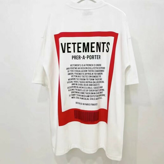 新品 VETEMENTS オーバーサイズ Tシャツ 白 Sの通販 by SKY's shop|ラクマ