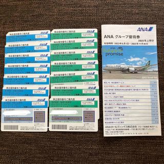 エーエヌエー(ゼンニッポンクウユ)(ANA(全日本空輸))のANA 株主優待チケット　14枚　おまけ付き(その他)