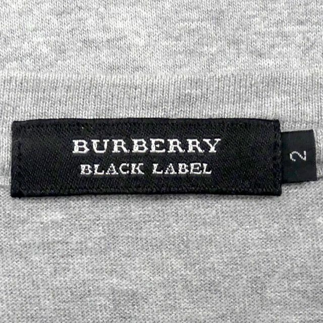 BURBERRY BLACK LABEL(バーバリーブラックレーベル)の廃盤 バーバリーブラックレーベル Tシャツ M メンズ カットソー JJ303 メンズのトップス(Tシャツ/カットソー(半袖/袖なし))の商品写真