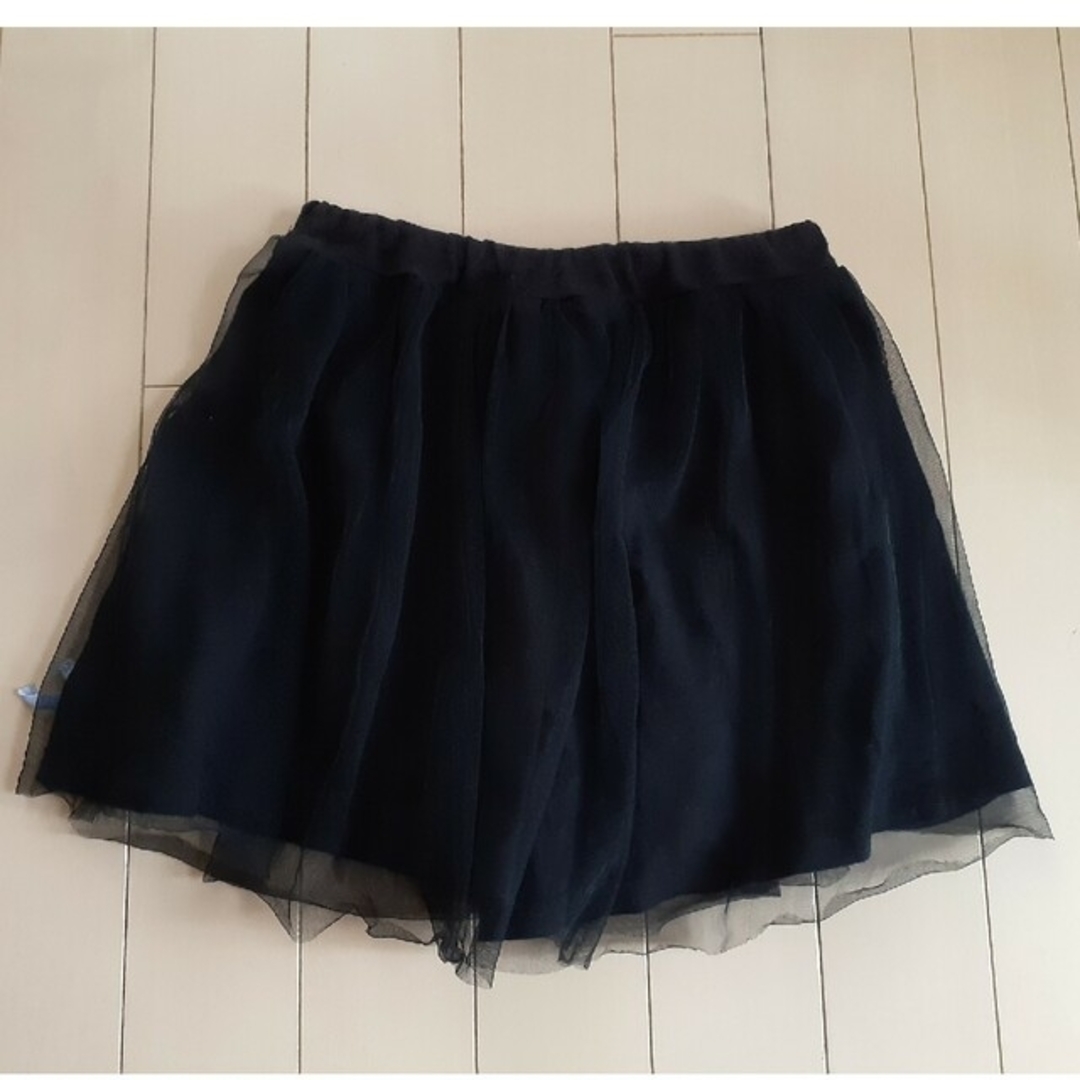 キュロット　チュール　女の子　120センチ キッズ/ベビー/マタニティのキッズ服女の子用(90cm~)(パンツ/スパッツ)の商品写真