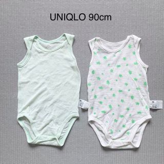 ユニクロ(UNIQLO)のユニクロ/肌着 コットンメッシュボディスーツ 90cm(下着)