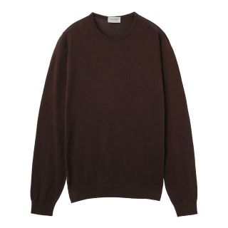 ジョンスメドレー(JOHN SMEDLEY)のJOHN SMEDLEY ジョンスメドレー クルーネック ニット/HATFIELD シーアイランドコットン 30ゲージ STANDARD FIT メンズ COFFEEBEAN(Tシャツ/カットソー(七分/長袖))