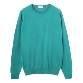 ジョンスメドレー(JOHN SMEDLEY)のJOHN SMEDLEY ジョンスメドレー クルーネック ニット/HATFIELD シーアイランドコットン 30ゲージ STANDARD FIT メンズ GULFBLUE(Tシャツ/カットソー(七分/長袖))