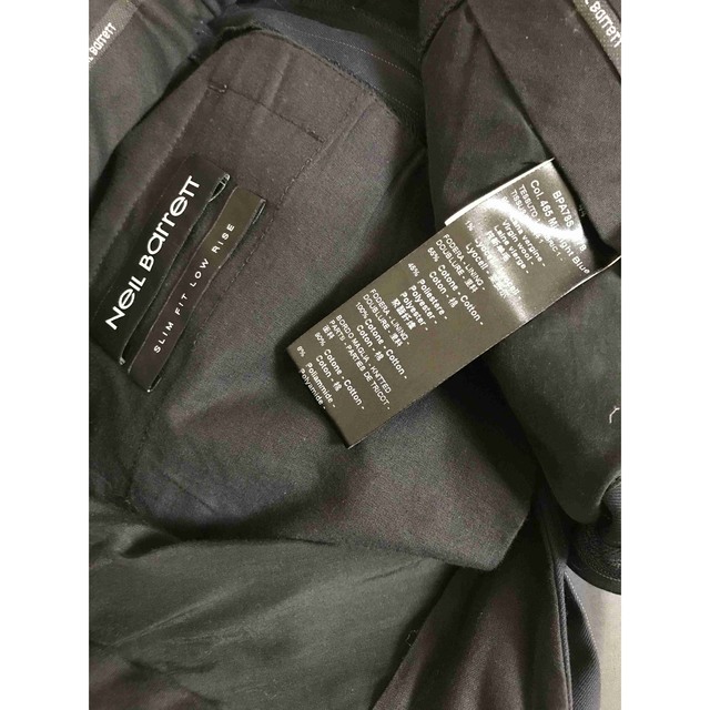 NEIL BARRETT(ニールバレット)の国内正規 Neil Barrett ニールバレット 裾リブ スラックス メンズのパンツ(スラックス)の商品写真