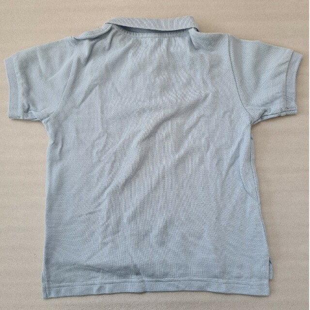 MUJI (無印良品)(ムジルシリョウヒン)の半袖シャツ　110cm　水色 キッズ/ベビー/マタニティのキッズ服男の子用(90cm~)(Tシャツ/カットソー)の商品写真