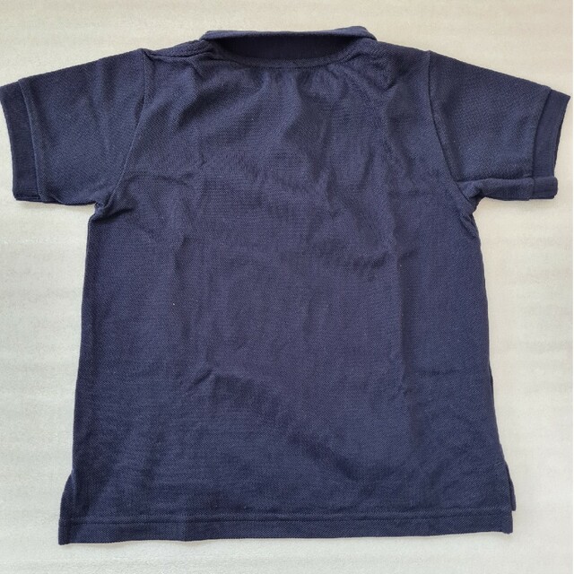 MUJI (無印良品)(ムジルシリョウヒン)の半袖シャツ　110cm　紺色 キッズ/ベビー/マタニティのキッズ服男の子用(90cm~)(Tシャツ/カットソー)の商品写真