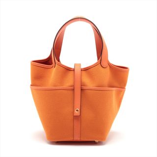 エルメス(Hermes)のエルメス ピコタンロック カーゴPM トワルゴエラン×スイフト  オレンジ(ハンドバッグ)