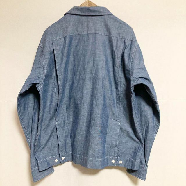 ●MサイズENGINEEREDGARMENTS シャンブレーオープンカラーシャツ 5