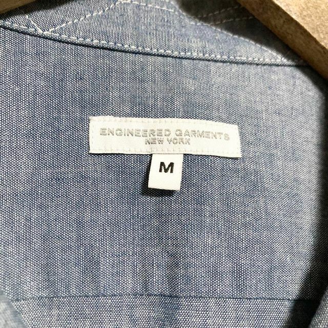 ●MサイズENGINEEREDGARMENTS シャンブレーオープンカラーシャツ 6