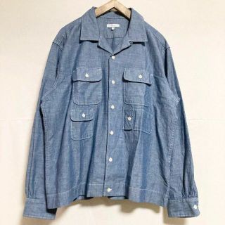 エンジニアードガーメンツ(Engineered Garments)の●MサイズENGINEEREDGARMENTS シャンブレーオープンカラーシャツ(シャツ)