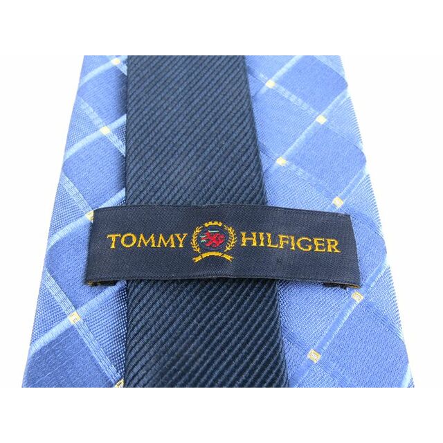 TOMMY HILFIGER(トミーヒルフィガー)のトミーヒルフィガー ブランドネクタイ 格子柄 シルク メンズ ブルー TOMMY HILFIGER メンズのファッション小物(ネクタイ)の商品写真