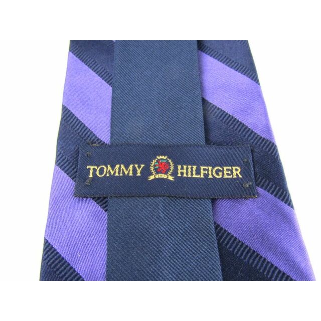 TOMMY HILFIGER(トミーヒルフィガー)のトミーヒルフィガー ブランドネクタイ ストライプ柄 シルク USA製 メンズ ネイビー TOMMY HILFIGER メンズのファッション小物(ネクタイ)の商品写真