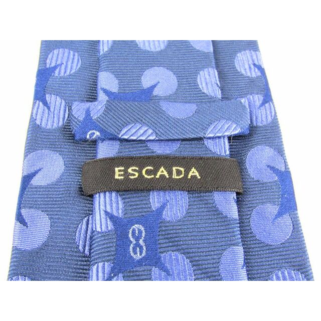 エスカーダ ブランドネクタイ 総柄 シルク イタリア製 メンズ ブルー ESCADA