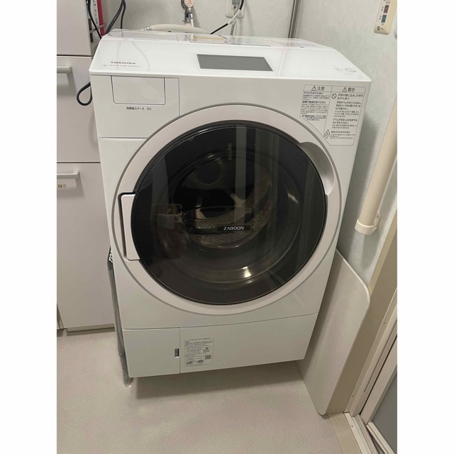 東芝（TOSHIBA）ドラム式洗濯機　ZABOON TW-127X9L 白生活家電