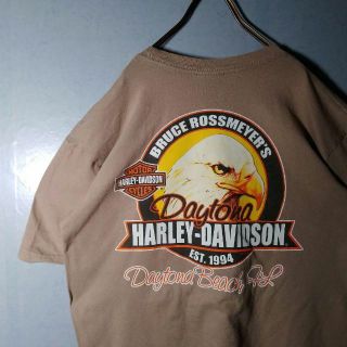 ハーレーダビッドソン Tシャツ・カットソー(メンズ)(イエロー/黄色系
