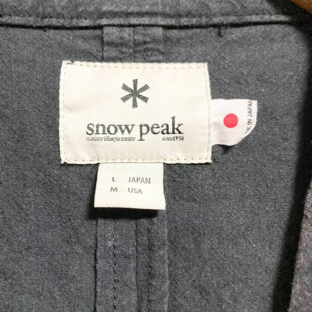 Snow Peak(スノーピーク)のLサイズ！snow peak ノラギロングジャケット メンズのジャケット/アウター(ノーカラージャケット)の商品写真