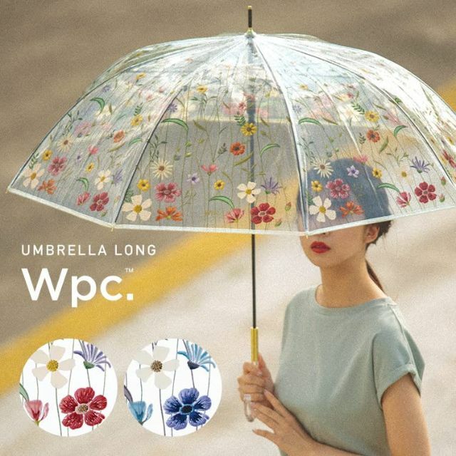 【色: ピンク】Wpc. ［ビニール傘］刺繍風アンブレラ ピンク 61cm レデ レディースのファッション小物(その他)の商品写真