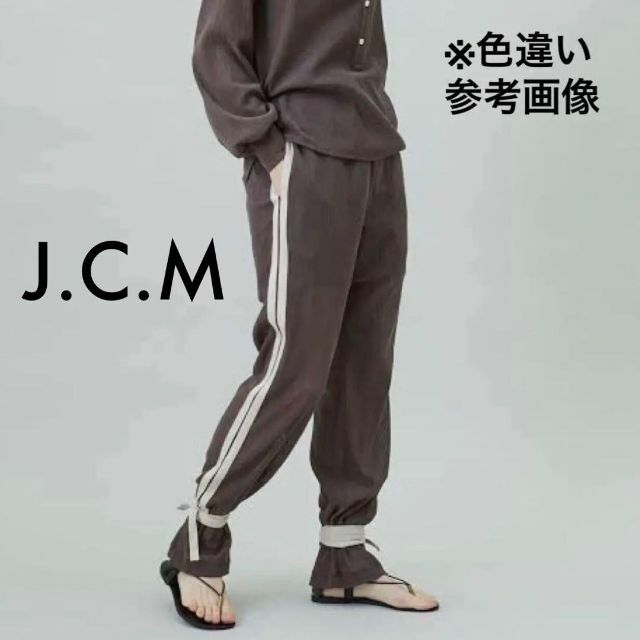 J.C.M ジェーシーエム シアージャージーラインパンツ size36 ホワイト