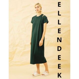 エレンディーク(ELENDEEK)の【美品】エレンディークELLENDEEK ロングワンピース　半袖　綿100%(ロングワンピース/マキシワンピース)