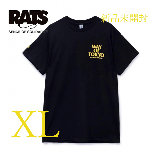 RATS(ラッツ)のRATS WAY OF TOKYO SS Black×Yellow ラッツ メンズのトップス(Tシャツ/カットソー(半袖/袖なし))の商品写真