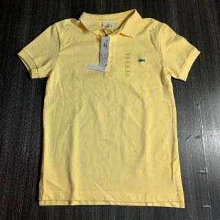 ラコステ(LACOSTE)の未使用タグ付属 LACOSTE ラコステ 黄色 半袖ポロシャツ 一部汚れあり(ポロシャツ)