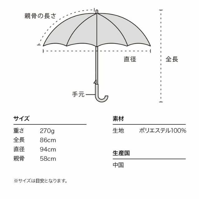 【色: ネイビー(限定色)】Wpc. 雨傘 ピオニ ネイビー 58cm レディー 4