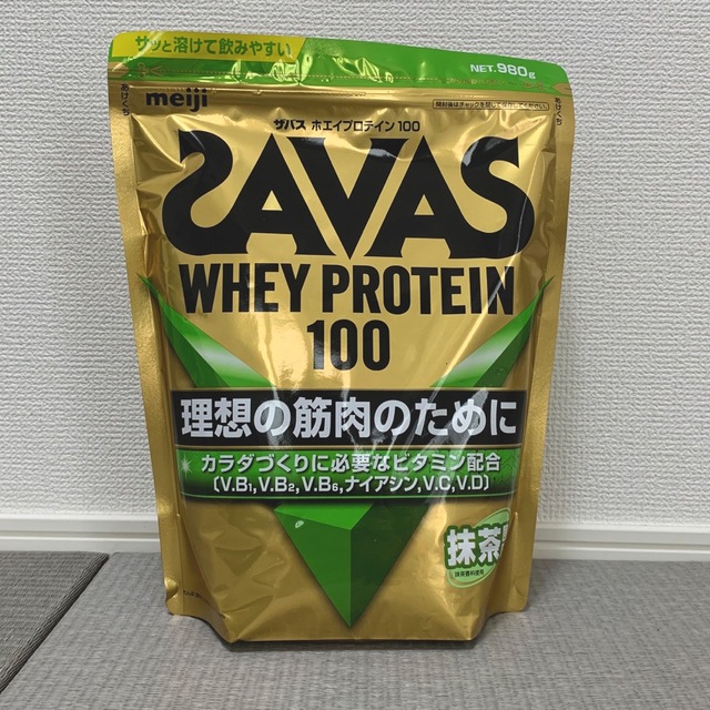 【新品】SAVAS　ホエイプロテイン　抹茶　980g